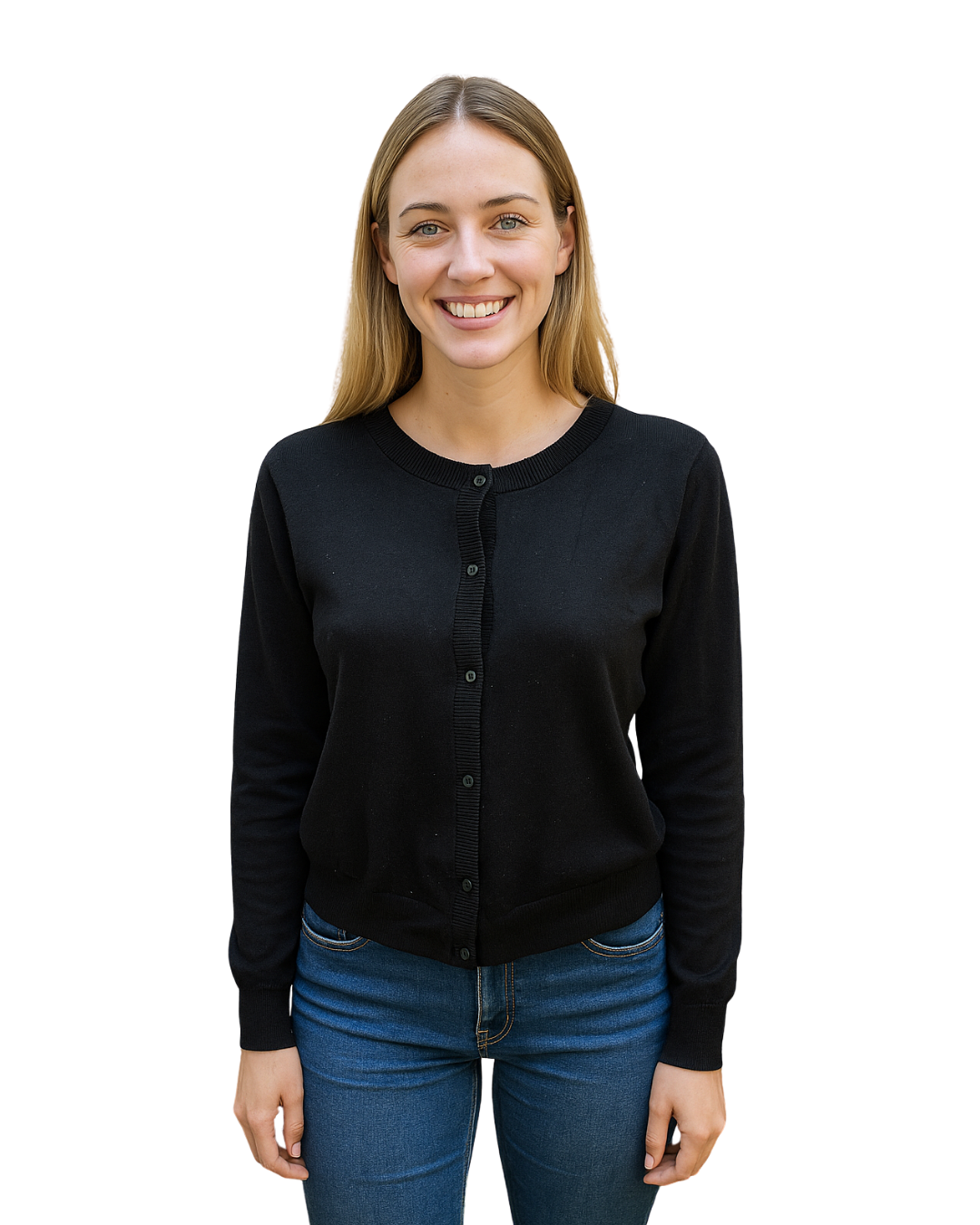 USADO – Jersey negro cropped MONKI (Talla S)