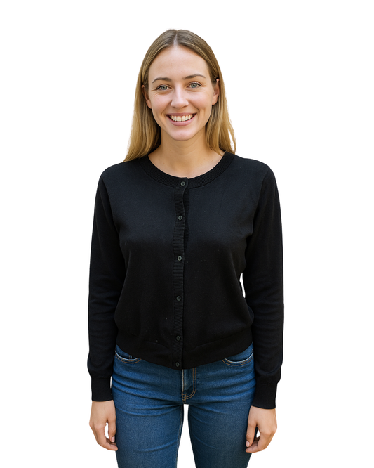 USADO – Jersey negro cropped MONKI (Talla S)