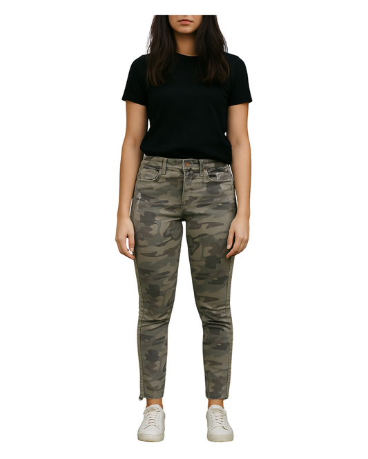 USADO – Pantalón camuflaje tipo skinny Zara Z1975 Denim (Talla 38)