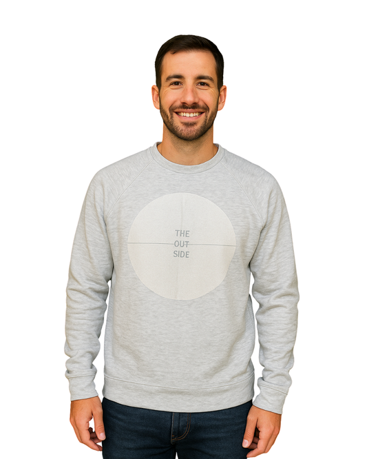 USADO – Sudadera gris “The Out Side” Pull&Bear (Talla M)