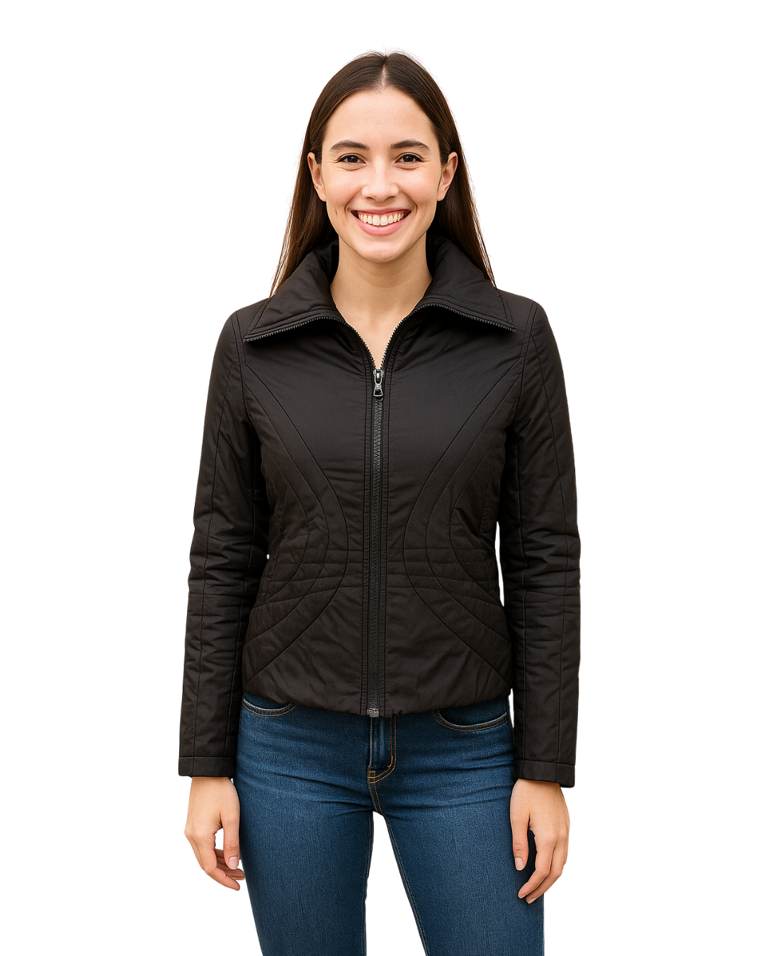 USADO – Cazadora acolchada negra MNG (Talla S)