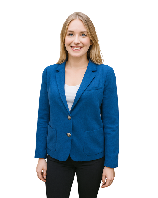 USADO – Blazer azul marino de lana The Academy Blazer GAP (Talla 10 / M)