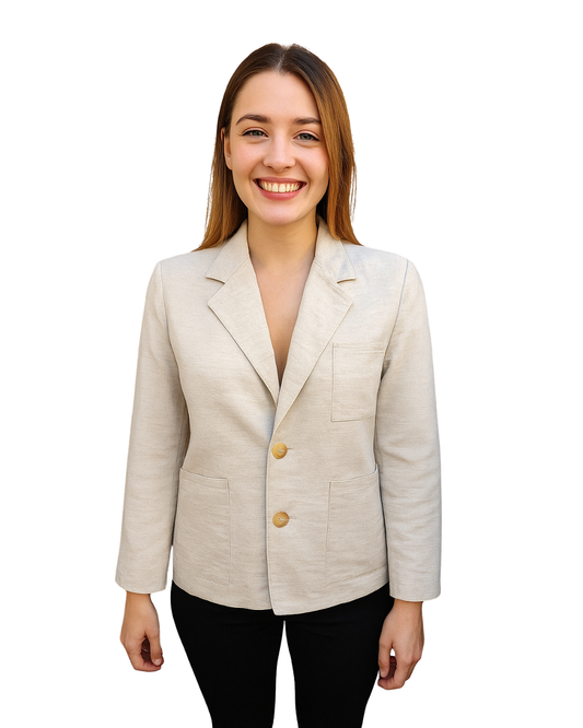 NUEVO – Americana juvenil beige claro Mumbly (Talla 30)