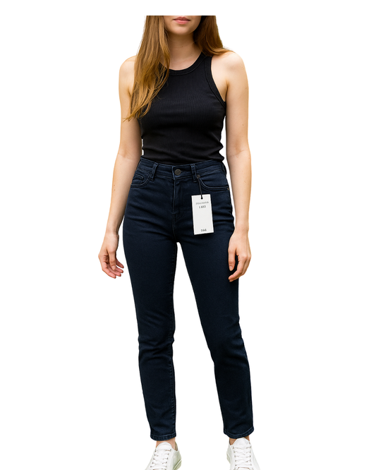 NUEVO – Pantalón pitillo azul marino DNM Collection EASY WEAR (Talla EUR 34)