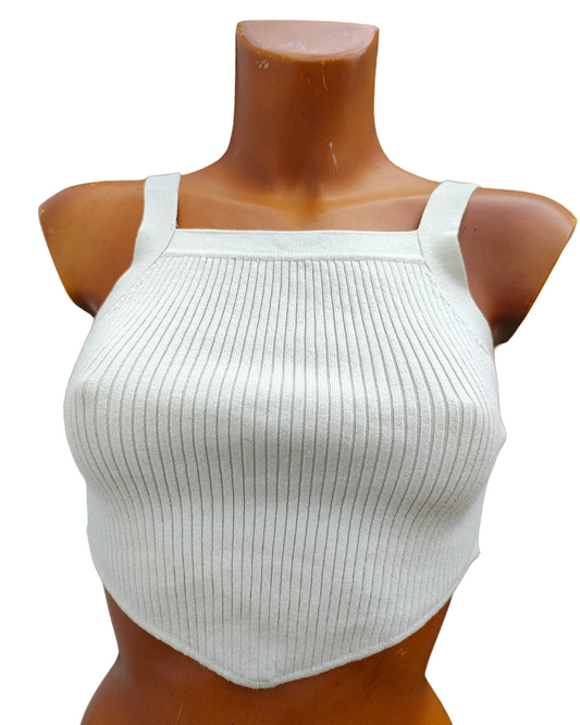NUEVO - Top canalé verde menta Bershka (Talla M)