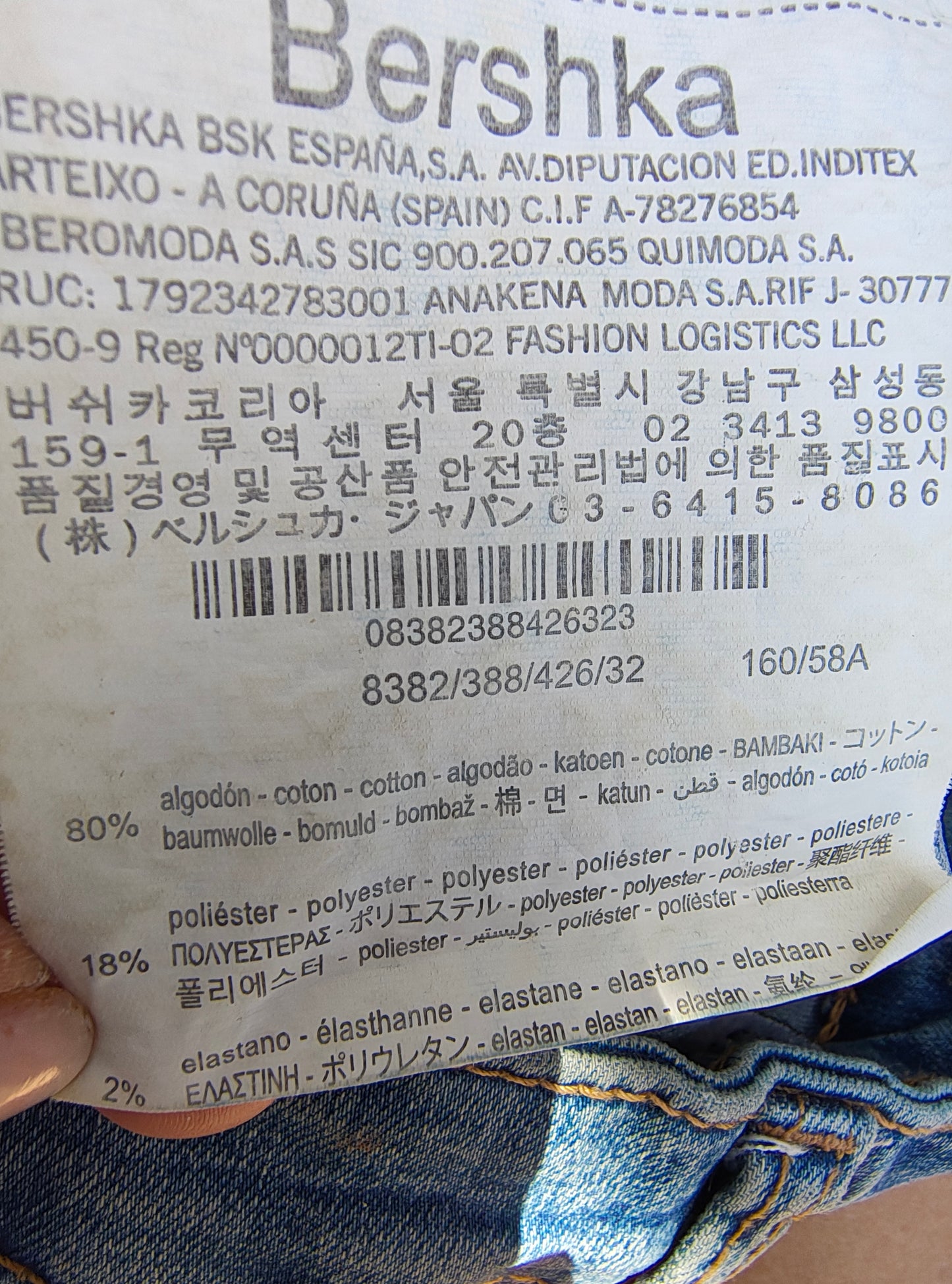 USADO – Short vaquero básico Bershka (Talla EUR 32)