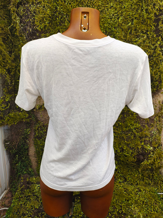 D'OCCASION – T-shirt blanc basique COLLECTION SOUS-VÊTEMENTS (Taille approximative M)