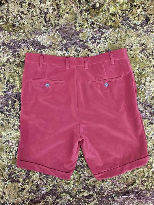 D'OCCASION – Short basique bordeaux Zara Homme (Taille 38 EUR / environ M)