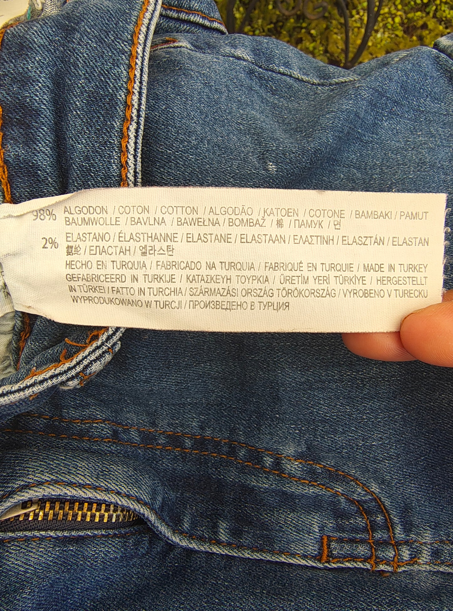 USADO – Shorts vaqueros azules de tiro alto (Talla EUR 36)