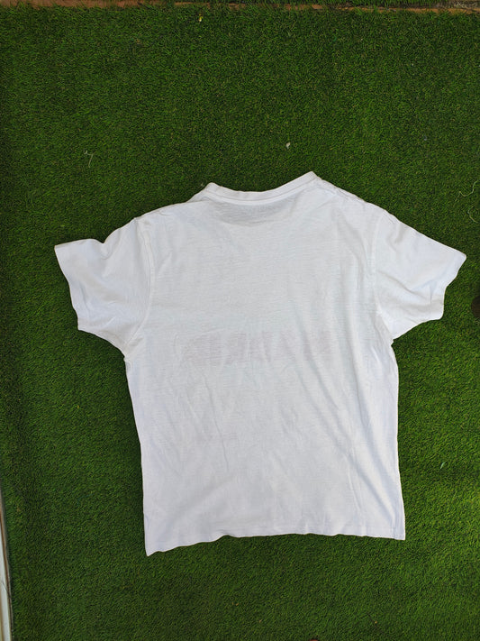 D'OCCASION – T-shirt blanc PRIMARK « Madrid España » (Taille S)