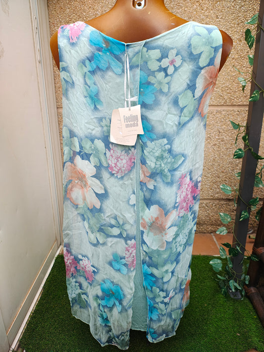 NUEVO – Vestido sin mangas floral Feeling Moda (Talla única)