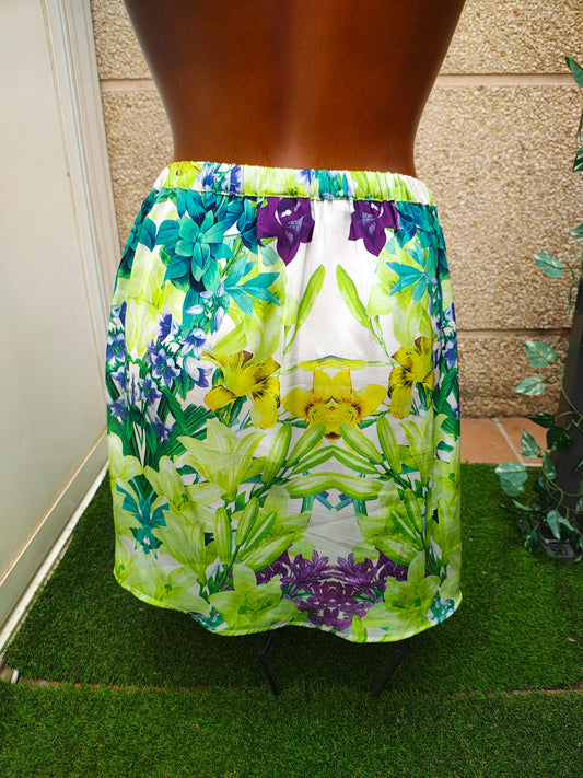 D'OCCASION – COLLECTION MNG Jupe tropicale multicolore (Taille L)