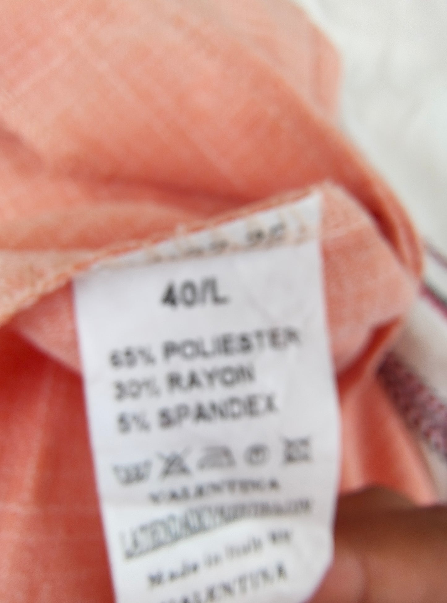 D'OCCASION – Jupe crayon portefeuille boutonnée corail VALENTINA (Taille 40)