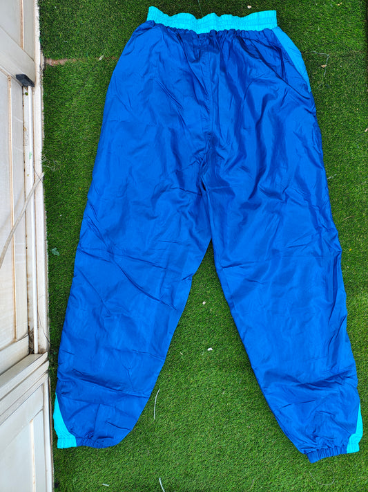 USADO – Pantalón deportivo retro azul VICTORY (Talla no visible, aprox M)