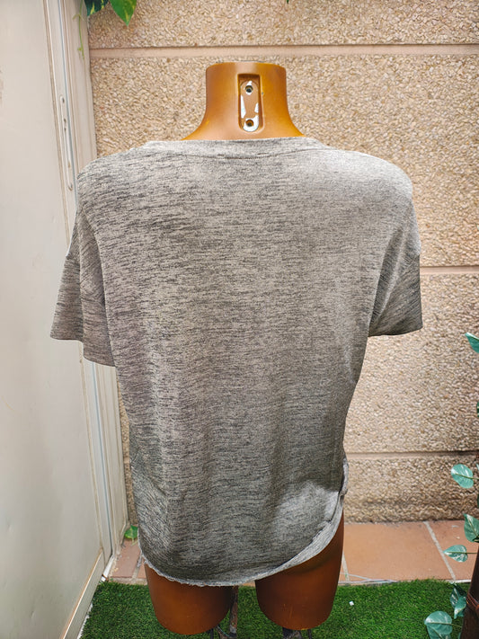 USADO – Camiseta oversize con print gráfico de street style Zara NB Collection (Talla EUR S)