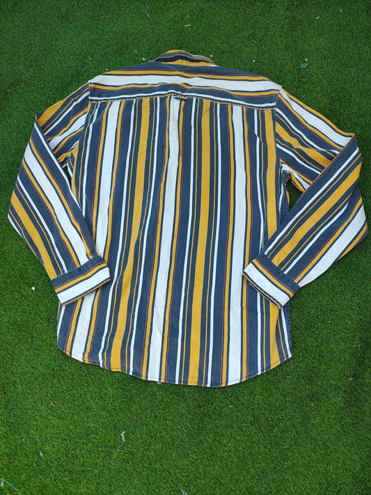 NUEVO  – Camisa de rayas multicolor Bershka Relaxed Fit (Talla M)