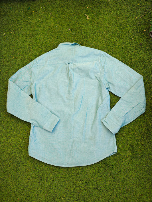 USADO – Camisa verde lisa PRIMARK (Talla EUR XS)