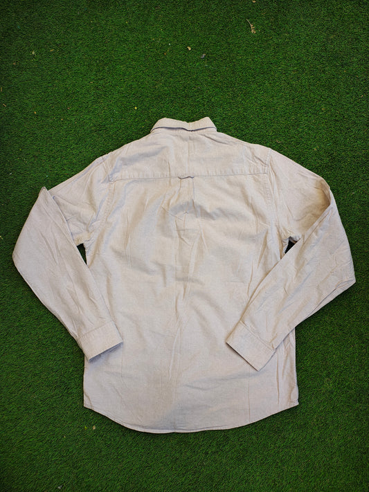 USADO – Camisa beige lisa PRIMARK X Small (Talla EUR XS)