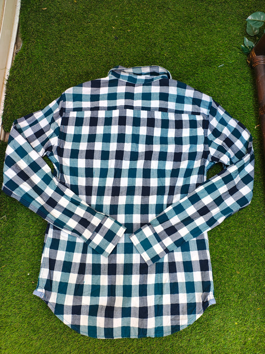 USADO – Camisa de cuadros verde y negro MNG MAN (Talla EUR XS)