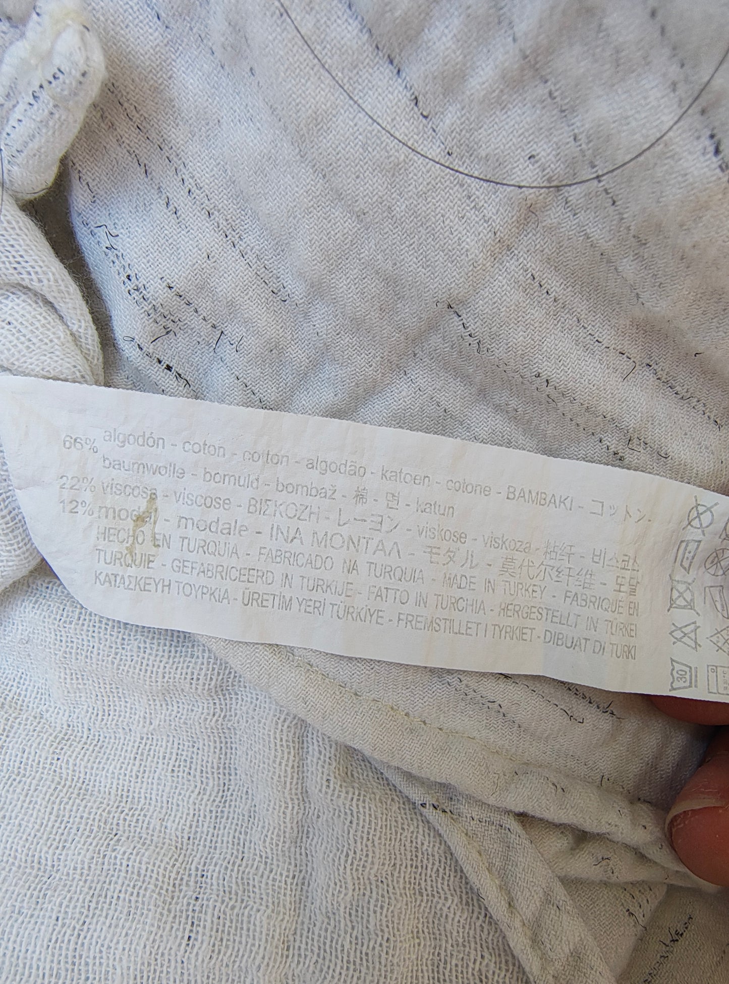 USADO – Camisa de manga larga blanca con textura ZARA BOYS (Talla 11/12 – 152 cm)