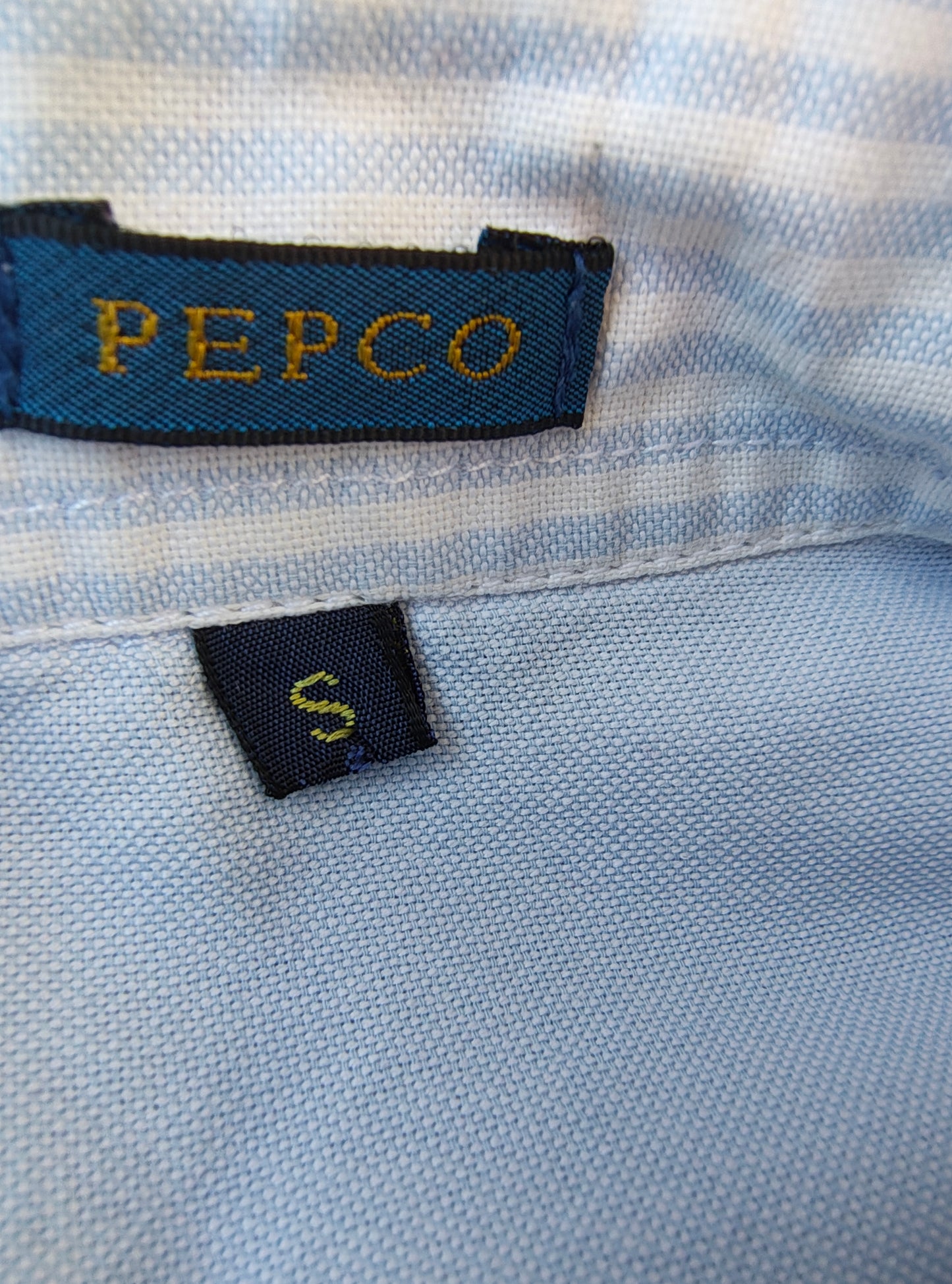 USADO – Camisa Oxford azul lisa PEPCO (Talla S)