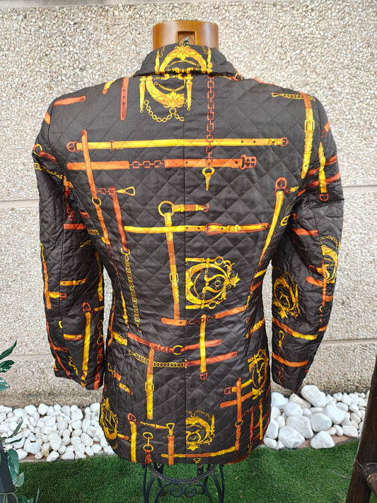 USADO – Americana acolchada estampada 100% seda MONDI CITY (Talla S)