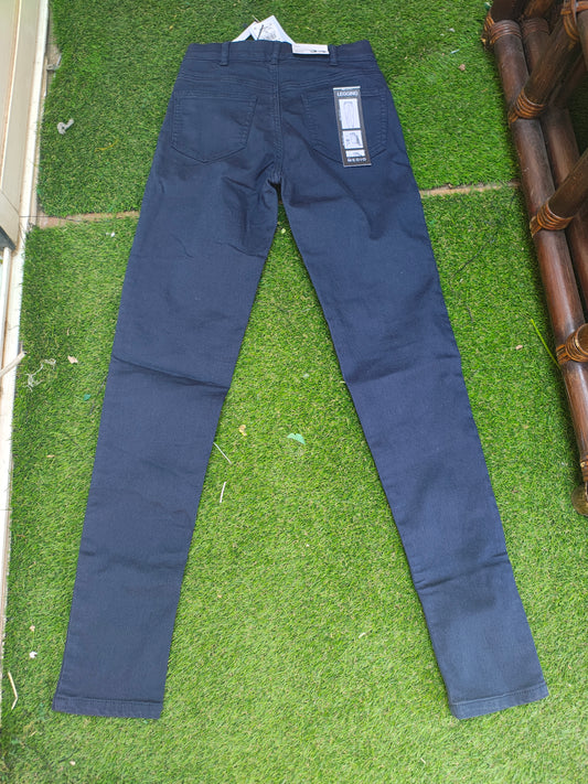 NUEVO – Pantalón pitillo azul marino DNM Collection EASY WEAR (Talla EUR 34)