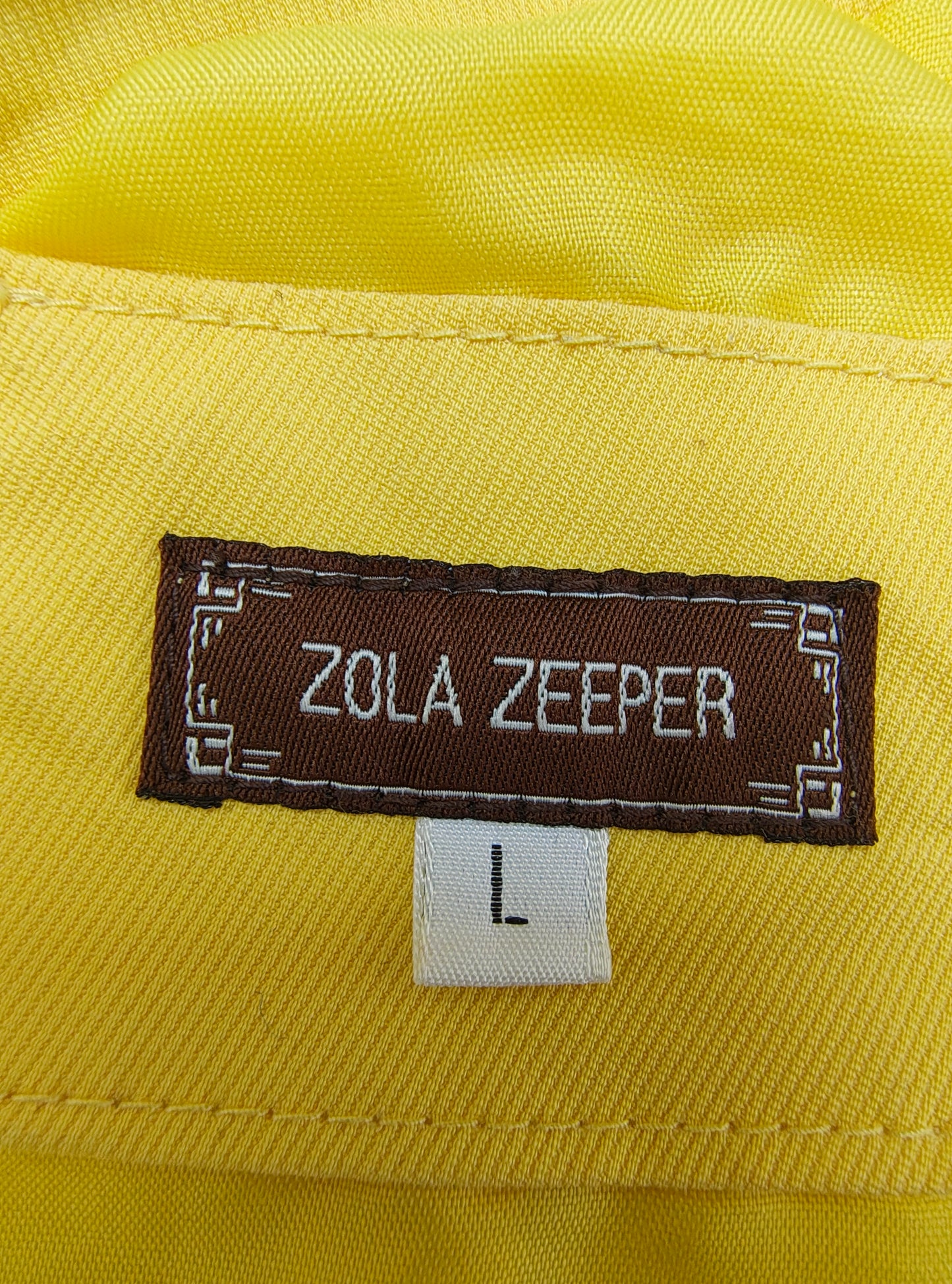 USADO – Chaqueta corta amarilla de botones dobles ZOLA ZEEPER (Talla L)
