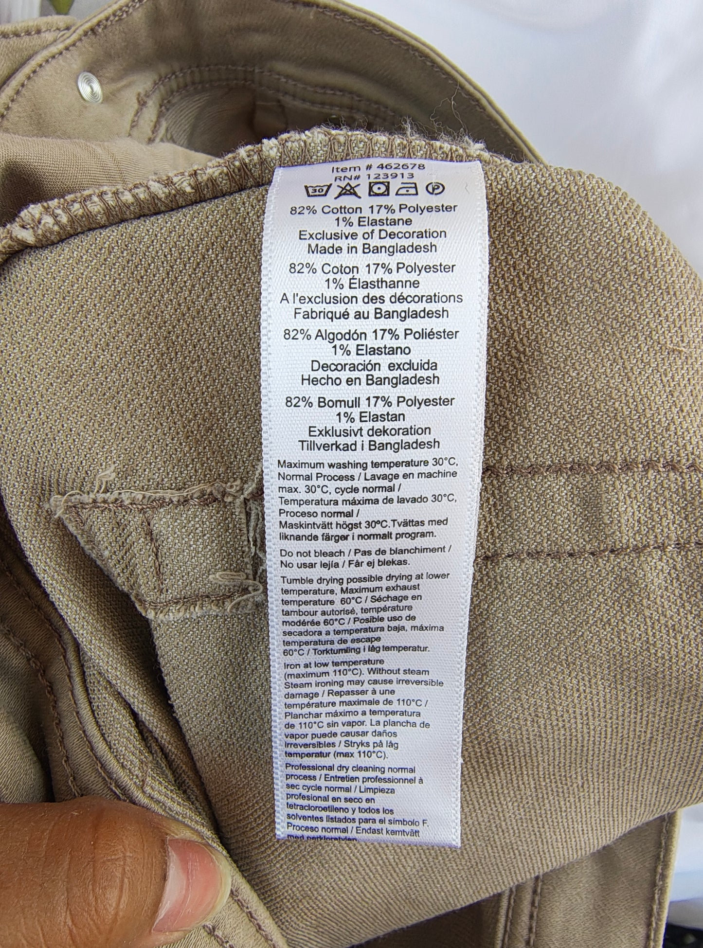 USADO – Pantalón chino beige JACHS New York Tribeca (Talla 36)