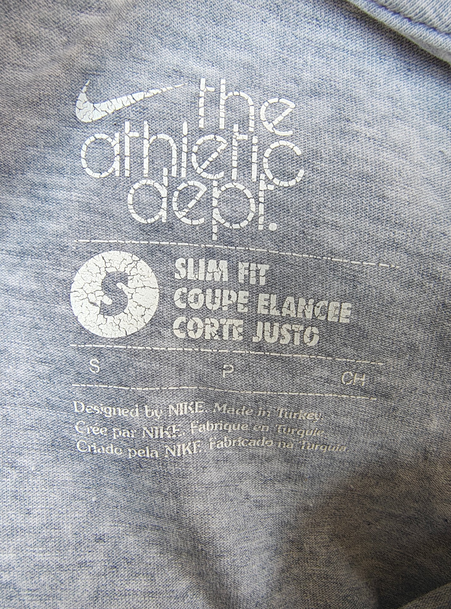USADO – Camiseta gris Nike Athletic Dept. multicolor (Talla S)