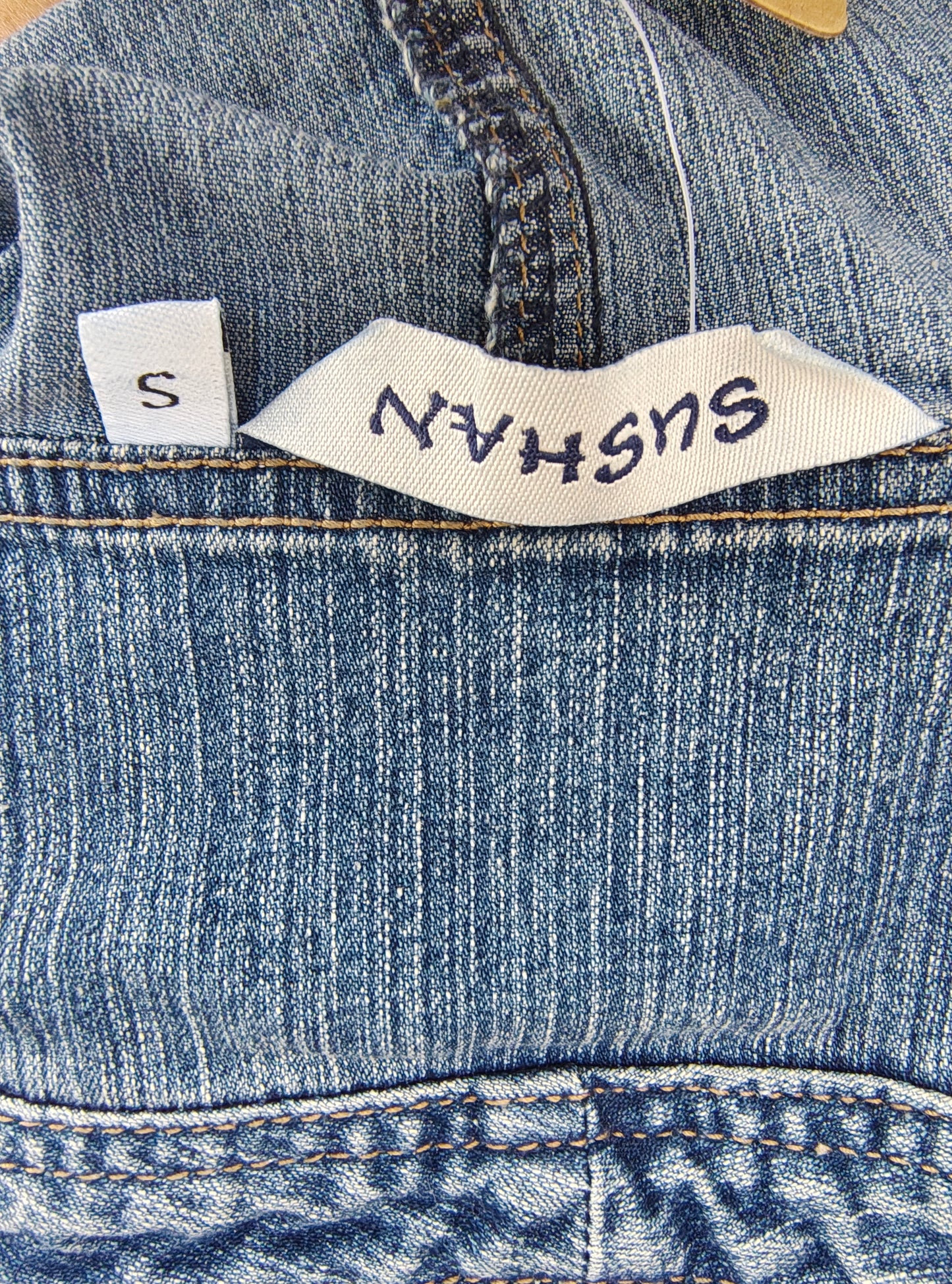 USADO – Cazadora vaquera cropped azul SUSHAN JEANS (Talla S)