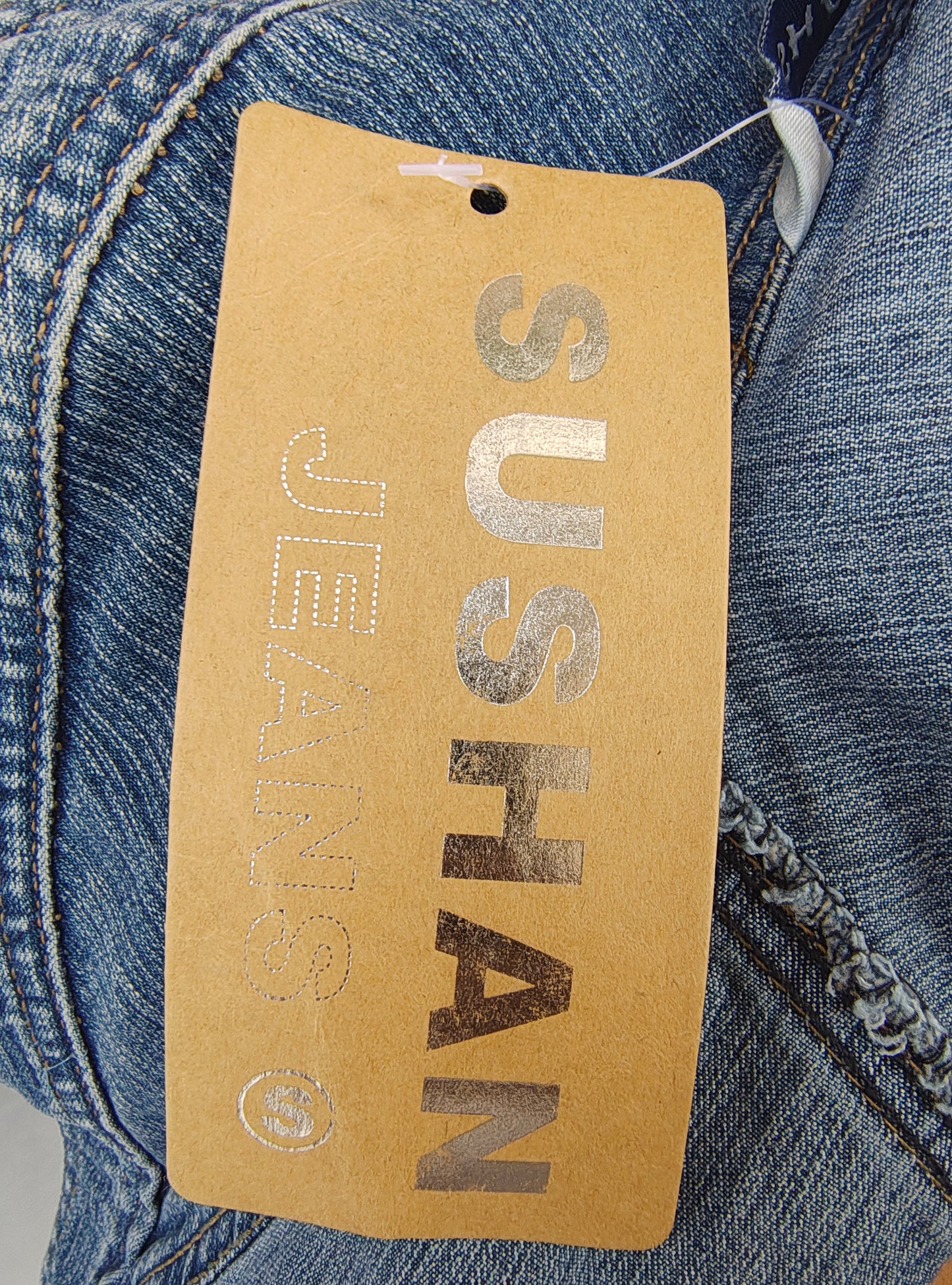 USADO – Cazadora vaquera cropped azul SUSHAN JEANS (Talla S)