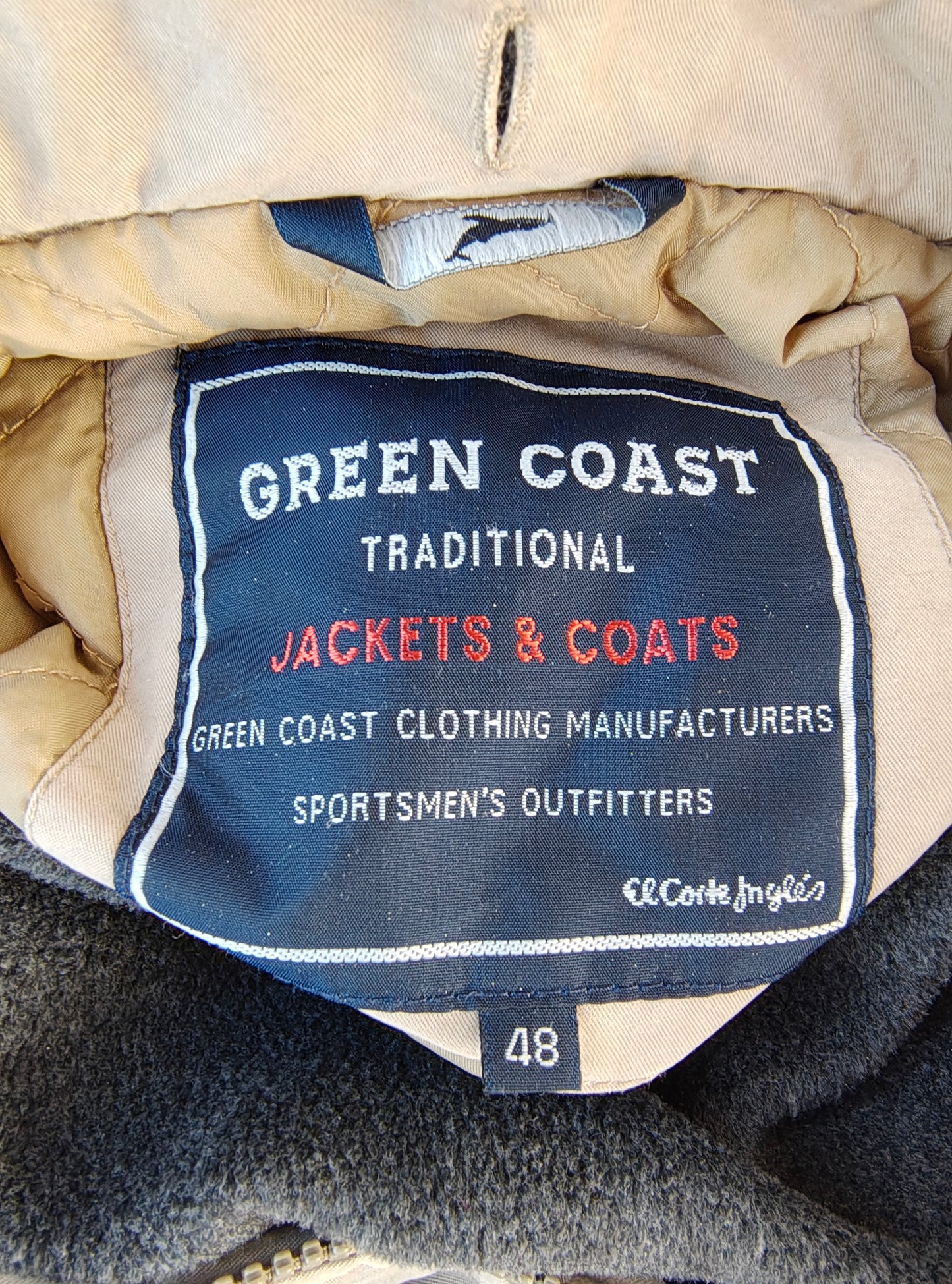 USADO – Chaqueta beige con forro polar GREEN COAST (Talla 48)